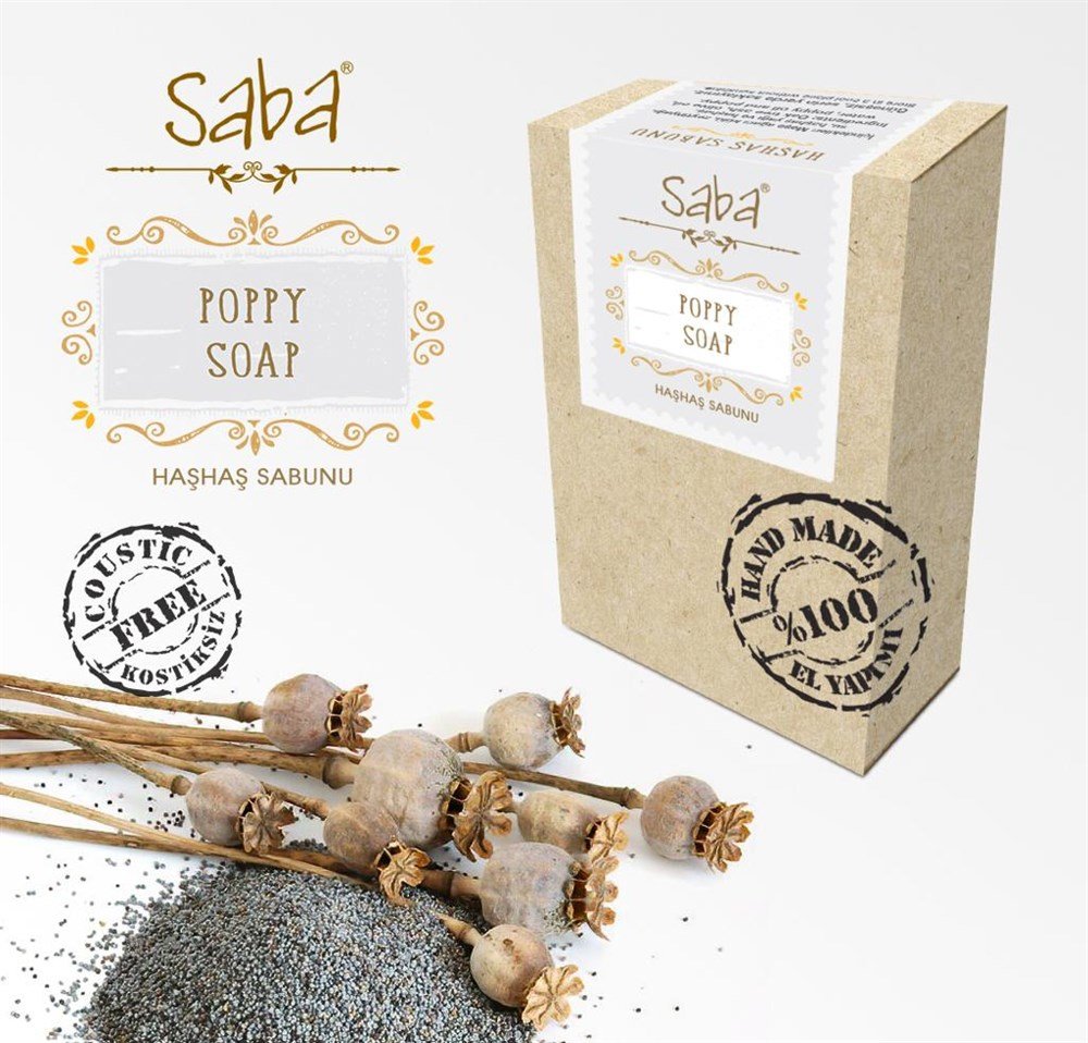Saba Kostiksiz Haşhaş Sabunu
